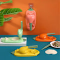 Miniatyrbillede 3 af 3: (Grøn) To i en dumpling maskine, køkken dumpling værktøj
