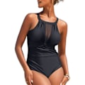 Pikkukuva 4 / 5: XL One Piece Swimsuit Naisten mesh V-kaula yksiosainen uimapuku, Bel