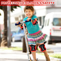 Miniatyrbild 3 av 4: Skyddsset för barn, justerbara knäskydd, armbågsskydd, handledsskydd för pojkar flickor ungdomar skateboard, rullskridskoåkning, cykling