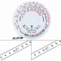 Miniatyrbild 5 av 5: Måttband Kropp, BMI Kroppsmåttband, 150 cm Infällbart Kroppsfettmätning för Midjemått Kroppsmasseindexmätning