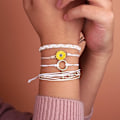 Miniatyrbild 3 av 3: Solrossträngarmband Handgjort Flätad Rep Charm Boho Surfer Armband för Kvinnor