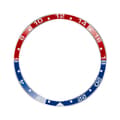 Stilfuld ramme til Xiaomi Watch S3/S4 Rød+Blå Red+Blue