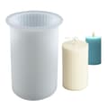 DIY Silikonljusform Ribbat Ljus Vit