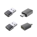 Pikkukuva 1 / 5: 4-pakkauksen USB-Type-C 3.2 -adapterisarja: 2 USB-Type-C- ja 2 Type-C-USB-adapteria