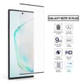 2-pack Galaxy Note 10 Plus Skärmskydd 3D HD Kolfiber Härdat Glas svart black