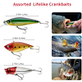Miniatyrbild 2 av 4: Fiskedrag Kit för Sötvatten Bete Utrustning Kit för Bass Öring Lax Fiske Tillbehör Utrustningslåda Inklusive Skeddrag