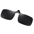 Polariserade Clip-on Solglasögon: Ultimat UV400-skydd Svart+Grå Black+Grey
