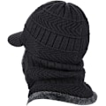 Miniatyrbild 2 av 4: Vinterstickad Balaclava-hatt med Flexibel Halsvärmare, Vindtät Varm Unisex för Utomhussporter