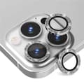 iPhone 14 Pro/Pro Max Kameraskydd Bling Glitter Silver silver