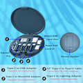Miniatyrbild 2 av 5: Multi USB Laddningsadapterkabelset, USB C till Lightning Adapterbox (blå) blue