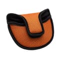 Mesh Halvcirkel Golf Putter Huvudskydd - Andningsbart Nylon Mesh Putter Skydd Orange Orange