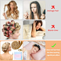 Miniatyrbild 4 av 5: Värmefria Hårcurlers Hårband För Sovning Övernattning, Värmefria Mjuka Hårcurlers Set, Våghårcurlers Med Klämma Stylingverktyg För Långt Hår