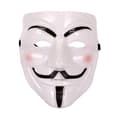 3-pakning Guy Fawkes / V for Vendetta / Anonymous Maske hvit white