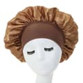 Sovmössa Satin Bonnet Sovmössa Guldbrun En Storlek brun brown