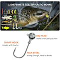 Miniatyrbild 4 av 4: Fiskedrag Kit för Sötvatten Bete Utrustning Kit för Bass Öring Lax Fiske Tillbehör Utrustningslåda Inklusive Skeddrag