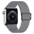Apple Watch 42/44/45/49 Armband Nylon Mörkgrå Grå gray