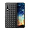 Huawei P20 -puhelinkotelo punottu musta nahka musta black
