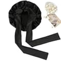 Nattlue sovelue i silke Svart Black