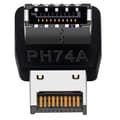 Miniatyrbillede 2 af 5: Computer Motherboard Type-e Usb 3.1 Type-e Interface 90 Graders Styrevinkel Albue Front Type-c Installer