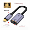 Miniatyrbild 2 av 5: USB-C till Mini Displayport Adapter Konverter USB-C Typ C Hona Källa till Mini Displayport 1.4 8K 6