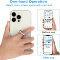 Miniatyrbild 5 av 5: Mobiltelefonringhållare i Metall Finger Ring Stativ Glitter Telefon Grepp Rund Legering Kickstand Grepp 360° Rotation 180° Vändbar Justerbar