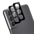 2-pack Full Coverage Galaxy S22 Kameraskydd Glas Svart black