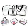 3-pack Transparent Toalettväska Sminkväska transparent