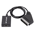 Miniatyrbild 1 av 4: Videoadapter Plug Play Hög Klarhet Plast 1080p Stabil Prestanda Scart Till HDMI-kompatibel Digital Omvandlare För Smarta Enheter