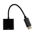 Miniatyrbild 5 av 5: DisplayPort DP Hane till VGA Hona Adapter Konverteringskabel för PC Projektor TV JIKAIX