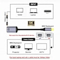 Miniatyrbild 4 av 5: USB-C till Mini Displayport Adapter Konverter USB-C Typ C Hona Källa till Mini Displayport 1.4 8K 6