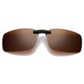 Clip-on solglasögon Brun 35x56mm brun brown