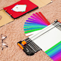 Miniatyrbild 2 av 3: A4 Papperskärare 12 Tum Titanium Pappers Trimmer Scrapbooking Verktyg med Automatisk Säkerhets Skydd och Sidolinjal (Svart)
