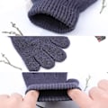 Miniatyrbild 2 av 4: Magiska barnhandskar - 12-pack gradientfärger vinter barnhandskar stretch helfingerhandskar för pendling lek löpning