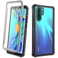 Huawei P30 Pro -suojakuori näytönsuojalla, musta/harmaa