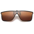 Sport Clip On Solglasögon Flip Up Brun Brun