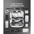Miniatyrbild 3 av 5: 180° Öppen Kabelorganiseringsväska Elektroniktillbehör Reseväska Gadgets Organizer Stänksäker, Gadgets Organizer Påse Tech Påse Förvaringsväska