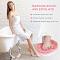 Miniatyrbild 3 av 5: Duschfotsskrubbmatta, Halkfria Sugkoppar, Exfoliering, Spa, Minskar Fotvärk (Blå) pink