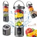 Bärbar Blender USB 500ml - Smoothie Blender To Go med Batteri & LED-Display