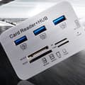 Miniatyrbild 3 av 5: USB HUB 3.0 USB-splitter 3 portars Extensor Multi USB-förlängning Multiple 3 0 Hub SD-kortläsare USB3.
