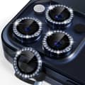 iPhone 15 Pro/Pro Max kameran suojaus Bling Diamond Blue sininen blue