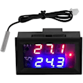 Miniatyrbild 1 av 5: 12V DC Termostatstyrenhet Allround Digital Temperaturregulator Termostat med Sensor Digital Display Mikrodator