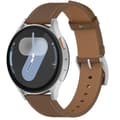 Äkta läderrem för Samsung Watch 4 5 6 7 Brun Brown