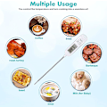Miniatyrbild 5 av 5: All-in-One Köks Termometer, Digital Instant Read Kökstemperatur Lång Matprob med Stor LCD-Skärm ℉/℃ Knapp
