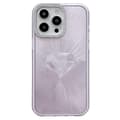 Etui til iPhone 16 Pro IMD Diamantmønster TPU+PC Stødsikker Telefonbeskyttelse