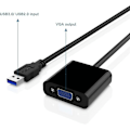 Miniatyrbild 4 av 5: USB 3.0 till VGA Adapter Konverterare, 1080P USB till VGA Video Grafikkort Display Extern Kabel Adapter