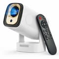 2026 HY310 Full HD 1080p Smart Projektor, Android 14, Autofokus, 4K-stöd & AirMouse Vit