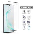 2-pack Galaxy Note 10 HD Skärmskydd Kolfiber Härdat Glas svart black
