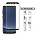 Galaxy S8 3D Curve HD Skärmskydd Kolfiber Härdat Glas svart black