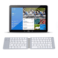 Miniatyrbild 7 av 7: Bärbar F68 universell hopfällbar Bluetooth trådlöst tangentbord för iOS för Android för Windows Grå