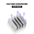 Miniatyrbilde 2 av 7: 10 stk elektronisk kjøleribbe Rask varmeavledning Aluminium Chip Heatsink for 3D-skriver A4988